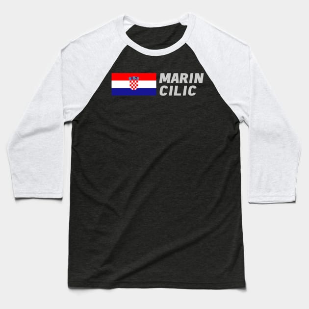 Marin Cilic Baseball T-Shirt by mapreduce